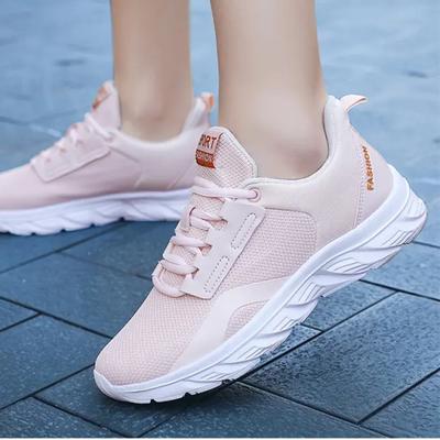 Весна и осень, новые новые туфли большого размера, модная универсальная летняя модная повседневная женская обувь с летающим плетением, повседневная спортивная обувь