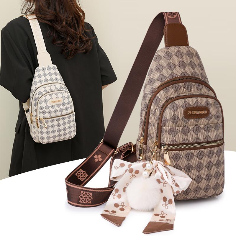 Нагрудная сумка Женская сумка через плечо Нагрудная сумка Рюкзак Женская маленькая сумка с принтом