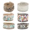 2.5cm Mesh Wrap Roll Crystal Rhinestones Chain Trim Ribbon Decoration