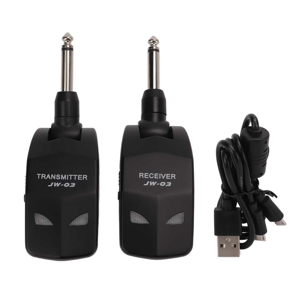 Wireless Guitar System 2.4GHz 12 Channels Audio Wireless Transmitter Receiver for Bass