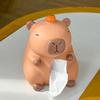 Doll Toy Tissue Box Ornament Decorative Capybara Napkin Holder Capybara Tissue Box  Birthday Gift