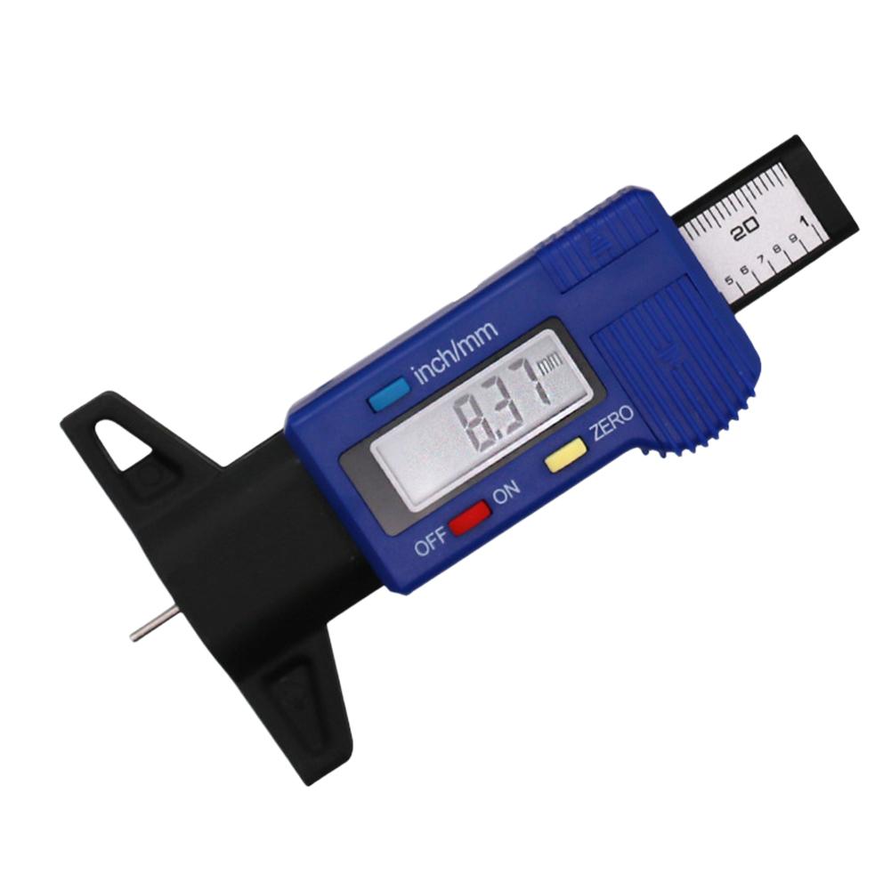 Digital Tread Depth Gauge Battery Operated Digital Tyre Depth Gauge 25mm Thickness Gauge High Precision Measuring Depth Caliper