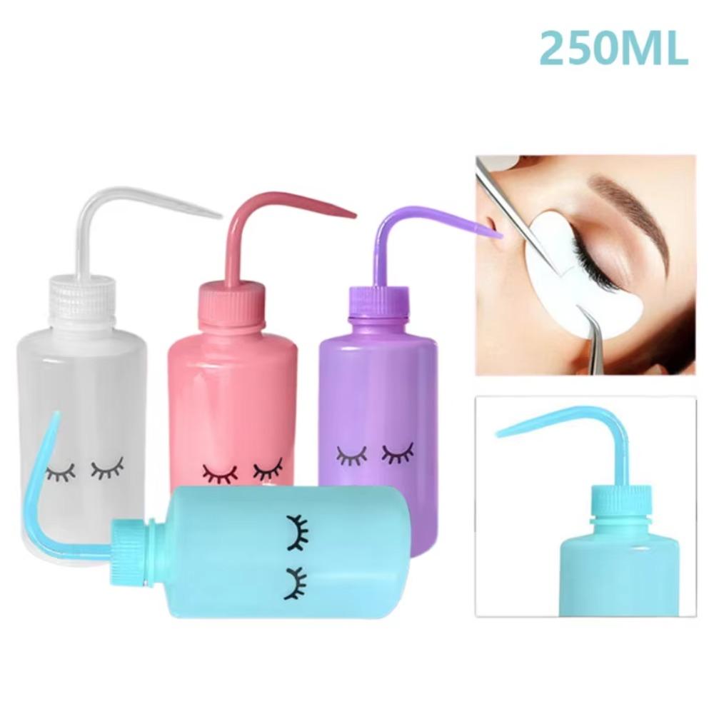 New Safety Rinse 250ml Water Squirt Bottle Plastic Watering Tools Wash Bottle Measurement No Spill Squirt Bottle Makeup Supplies