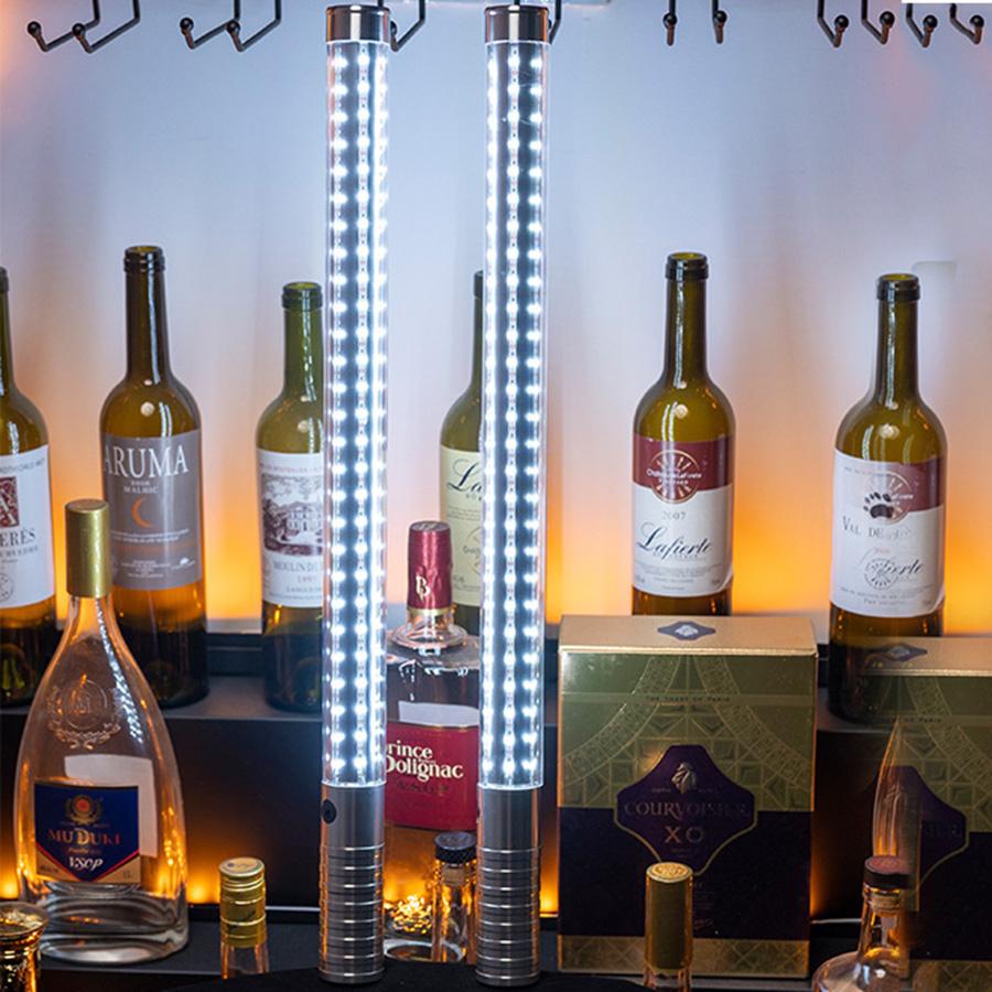 Шампанское Светодиодные бутылки Бенгальские огни Бутылочные сервисные огни Светодиодные бутылки Бенгальские огни Перезаряжаемые светодиодные стробоскопические палочки