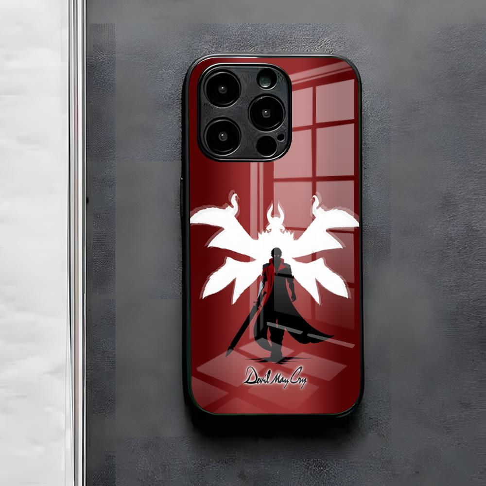 Игровой чехол для телефона D-Devil May Cry DMC для IPhone 17 Air 16 E Pro Max 15 14 13 Mini 12 Pro 11 Max Plus Черная стеклянная крышка