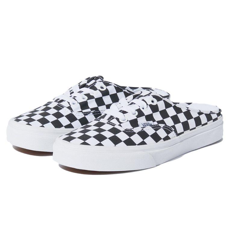 Vans Аутентичные кроссовки для скейтборда с вафельной амортизацией, легкие, дышащие, низкие, унисекс, черно-белая клетка VN0A54F75GU1