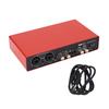 USB Live Sound Card Red Mini Usb Digital Mixing Computer Guitar Mobile Phone Recording Live Singing