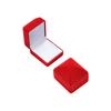 1Pc Jewelry Case Solid Color Wedding Fashion Velvet Storage Organizer Showcase Ring Box Engagement Gift