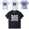 Стильная черная футболка 'Black Lives Matter' против расизма для унисекс, повседневная и удобная
