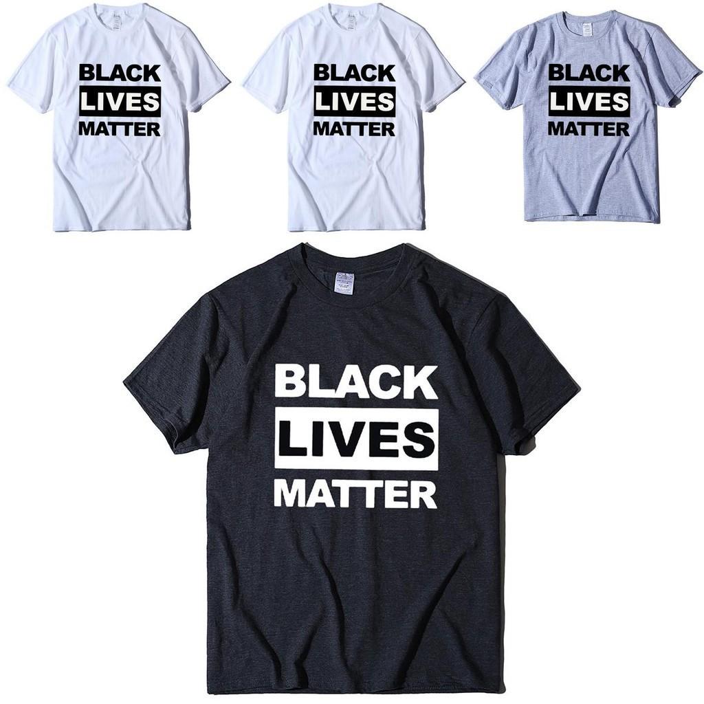 Стильная черная футболка 'Black Lives Matter' против расизма для унисекс, повседневная и удобная