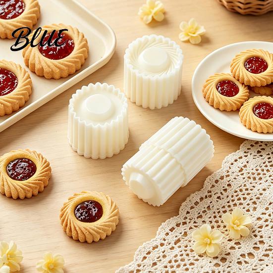 Форма для выпечки сэндвичей с двойной формой для лунных кексов «гребешок» 2-в-1 Круглая пресс-форма с закругленными краями и двусторонний тиснитель «кружево» Спиральное тиснение для