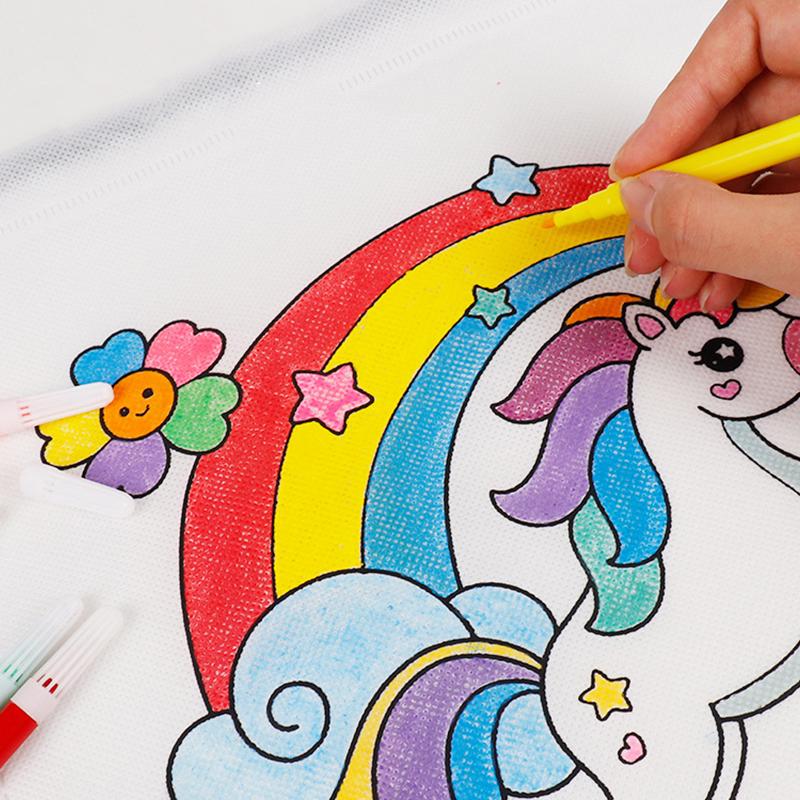 6/12/18/24Packs Graffiti Pen Painting Water Pens 6pcs/pack Rainbow Colored Stationery School Artclass Goody Bag Filling Gift ZYF