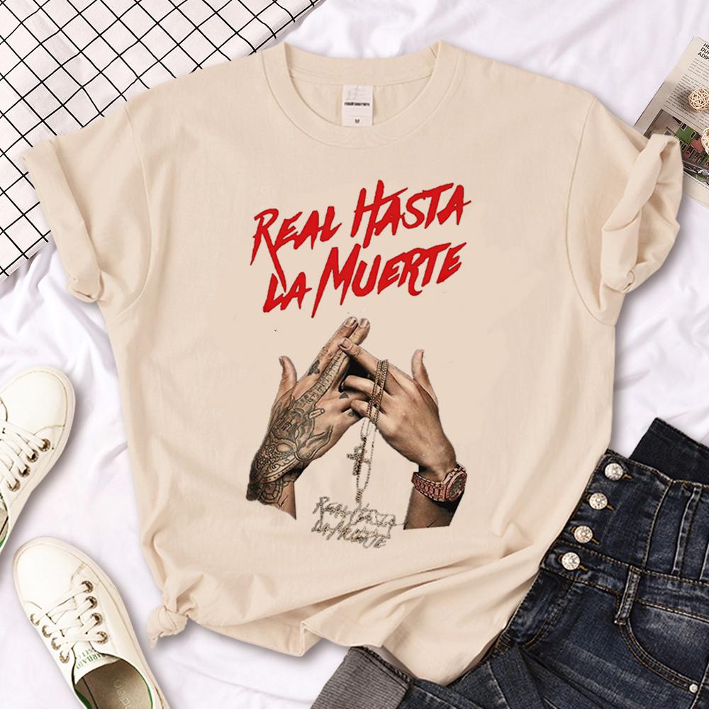 Anuel Aa tshirt Women Colorful Punk anime kawaii Trendy Y2k t shirt aesthetic kawaii graphic anime