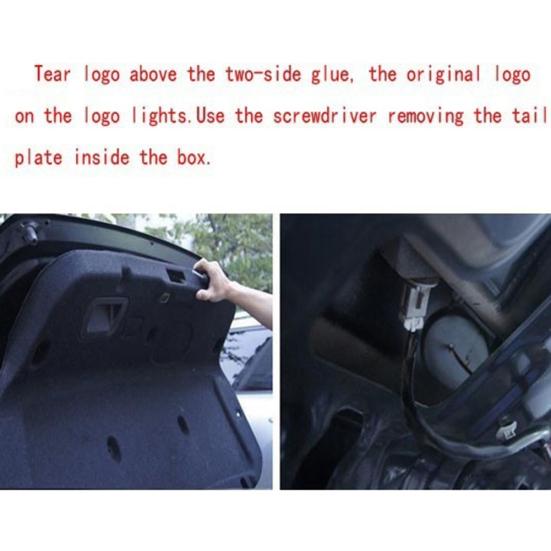 3D LED Car Styling Tail Emblem Logo Badge Decal Light Lamp for Chevrolet Cruze