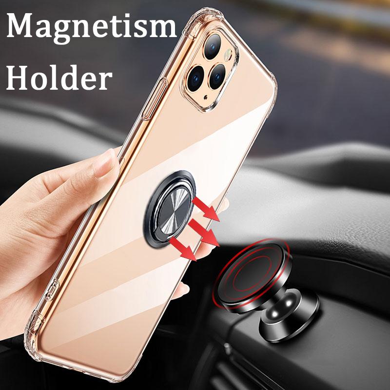 For Xiaomi Poco M8 M8 Pro case Ring Holder Phone Case Ultra Thin Transparent Car Navigation Silicone Clear Cases For MI Poco M8 Pro 5G Phone casing