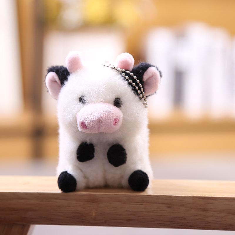12CM Cow Stuffed Plush Doll Stuffed Animals Toys For Kids Baby Children Gifts Plush Pendant Keychain Boys Children Birthday Gift