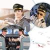 3 пилотские шляпы - шляпа капитана авиакомпании, аксессуары для костюма пилота для взрослых и подростков, вечеринка на Хэллоуин, реквизит для косплея - черные