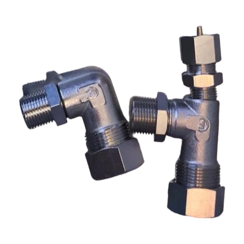 Узел стеклянной трубки указателя уровня воды котла Адаптер смотрового стекла котла Медь 3/8 дюйма Фитинг водомерного стекла Прочный