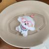 Cute Cartoon Glasses Hat Dog Plush Keychain Kawaii Puppy Backpack Pendant Keychain Stuffed Doll Toys Charms Accessories GiftsHot