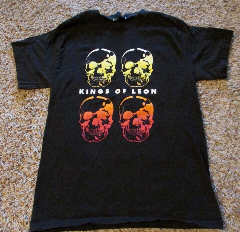 Kings Of Leon Черная Хлопковая Унисекс Мужская S-234XL Футболка ZL213 Унисекс Футболка