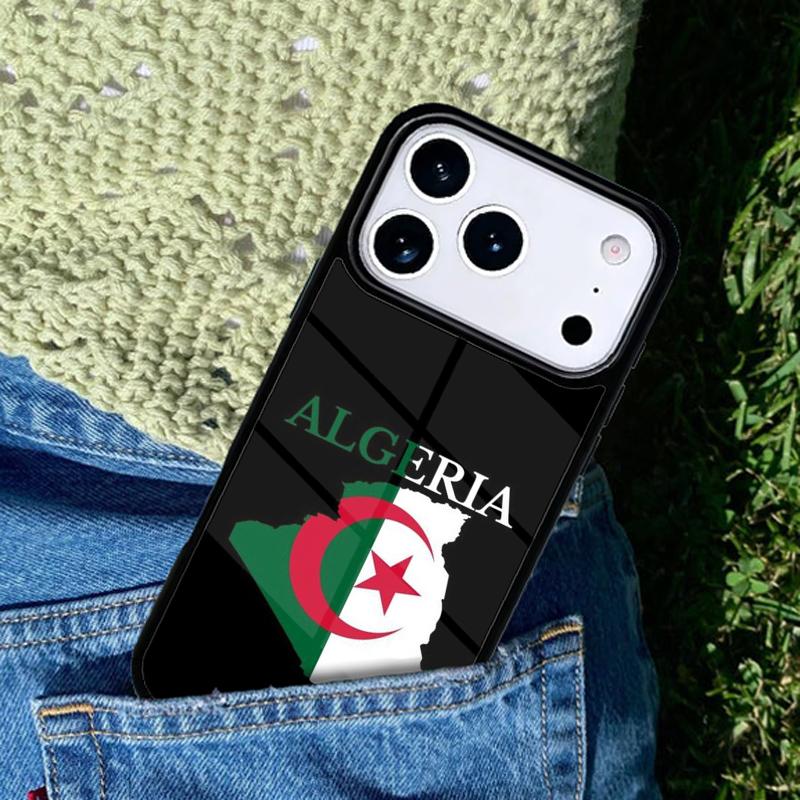 Чехол для телефона с флагом Алжира для IPhone 11 12 13 14 15 16e 17 Pro Max Coque для IPhone 17 Air