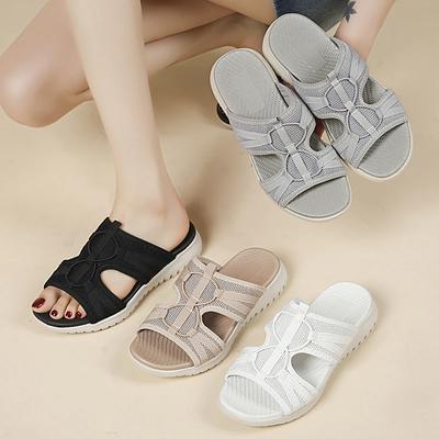 Модная распродажа женской обуви 2024 года, летние дышащие сетчатые повседневные женские тапочки, легкие удобные женские спортивные сандалии для отдыха на открытом воздухе