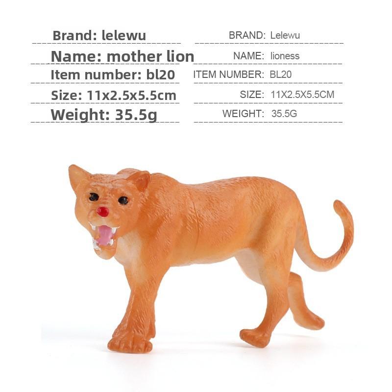 Wild Animal Elephants Tigers Model Set With Realistic Zoo Figures For Kids Educational Play And Learning