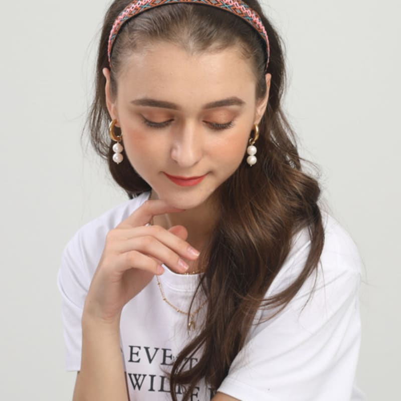 LALA Повязка на голову с африканским узором P-ORANGE