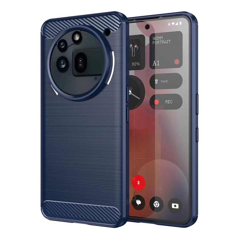 For Nothing Phone 3a Pro 5G Case For Nothing Phone 2a Plus 3a Pro Cover Carbon Fiber Shockproof Silicone Bumper For Phone 3a Pro