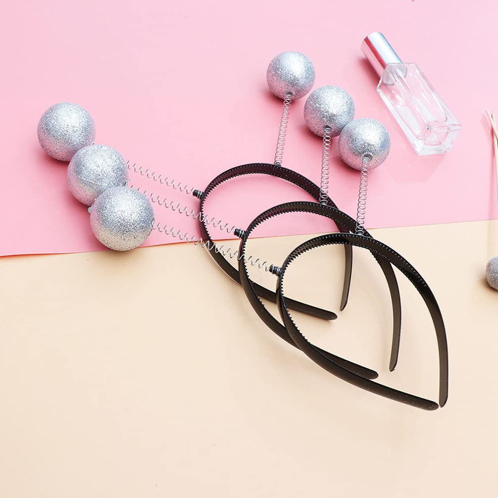 LALAFINA Antenna Headband Alien Hairband Headband with Pompoms Space Alien Butterfly Bubble Bee Pattern Headband Cosplay Headband Insect Animal