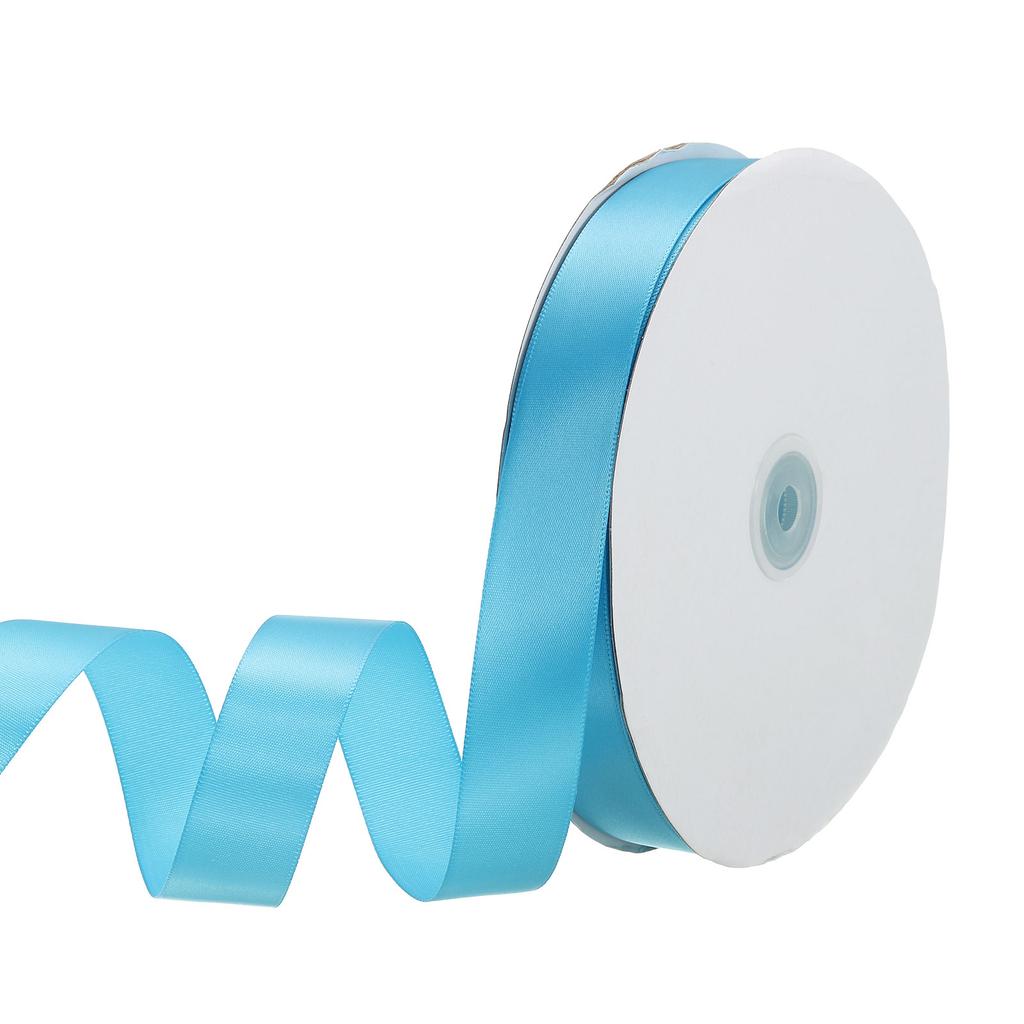 Односторонняя репсовая лента Полиэстеровая атласная лента Однотонная тканевая лента для рукоделия Свадебная вечеринка Упаковка подарков 1"x100 ярдов