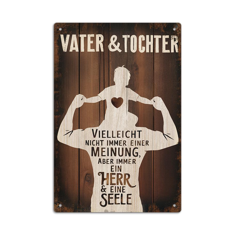 Putuo Decor 1pc Art German Vintage Metal Sign, 7.9x11.8Inches,Wall Art Decor for Home Farmhouse Living Room Shop Club, Fun Gifts