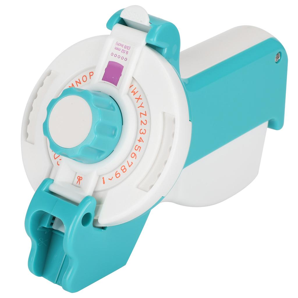 Label Maker Typewriter with Embossing Tape Manual Projects Supplies Light Blue E-202