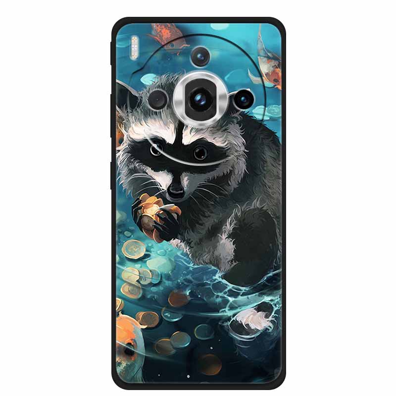 Для ZTE nubia Z60S Pro 6.78" Чехол ТПУ Мягкий Черный Силикон Расписной Милый Кот Звездный Чехол для Nubia Z60S Pro Роскошные Животные Funda