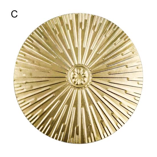 Hanging Round Metal Iron Reflecting Wall Decoration Easy Installation Sunlight Round Wall Ornaments Garden Decor