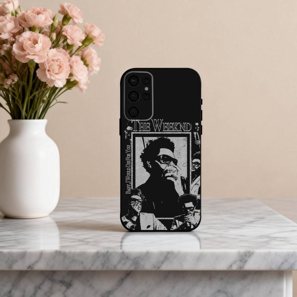 Чехол для телефона T-The-E Talented W-Weeknd-D для Samsung S25,24,23,22,30,21,10,9,Ultra,Plus,Lite,FE,4,5 G Мягкий черный чехол