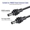 Waterproof Mini DC5521 Male to Female Power Cord - 4th Gen Connector Cable