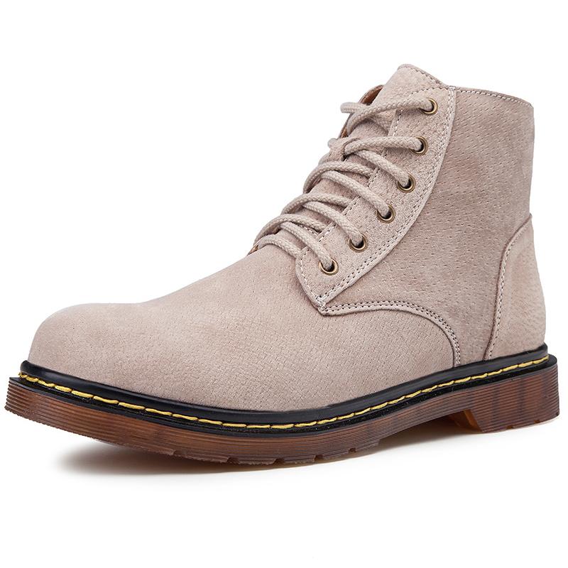 Мужские ботинки из натуральной кожи, осенне-зимние ботильоны для мужской обуви