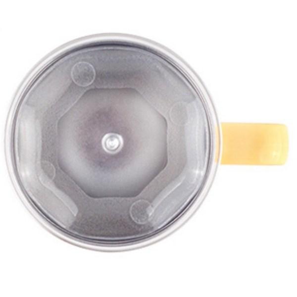 Кухонная чашка с крышкой из нержавеющей стали, разные цвета, 2 шт.