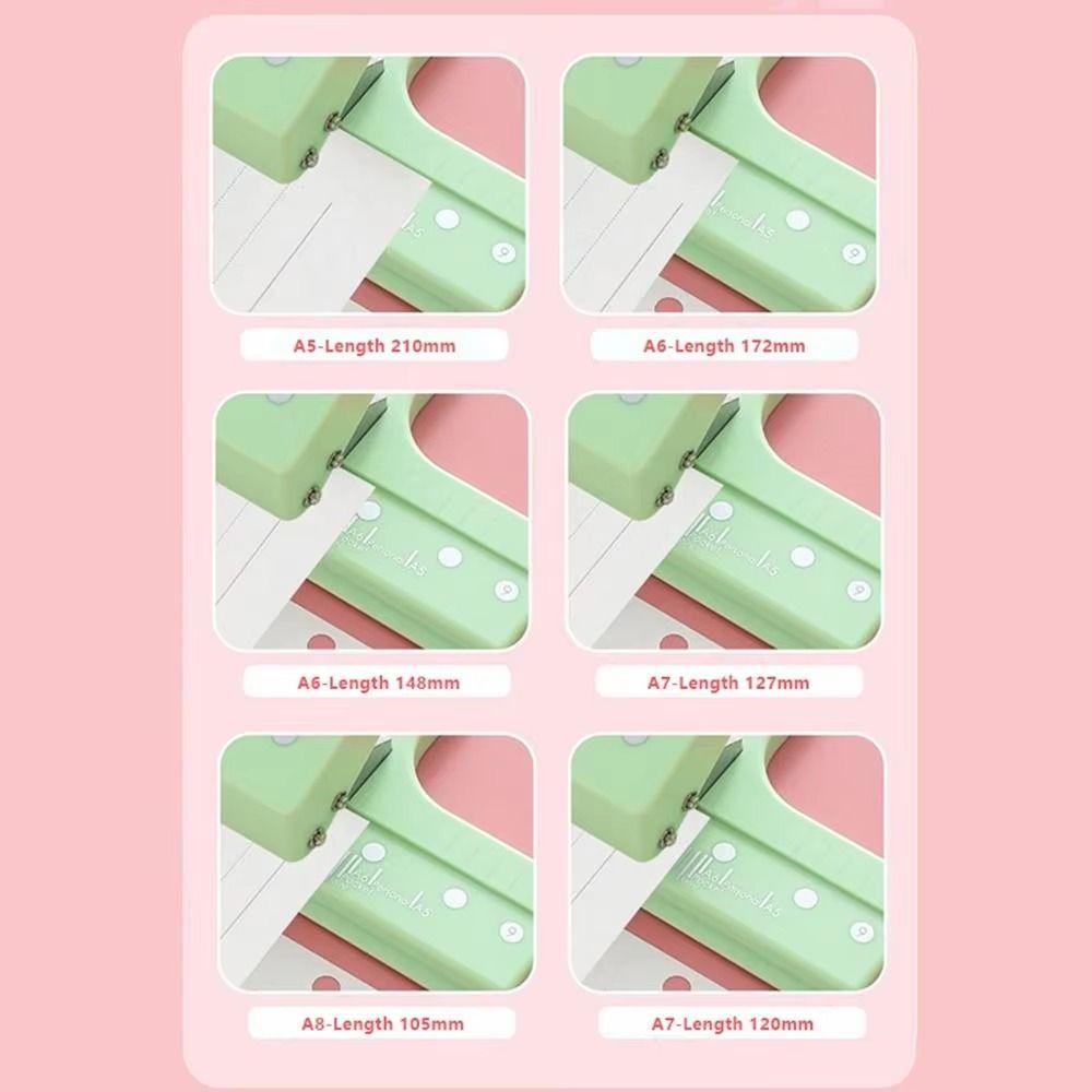 DIY Пробойник для бумаги 3 отверстия Punch для loose leaf 6 листов Пробойник для переплета Школьный Офисный