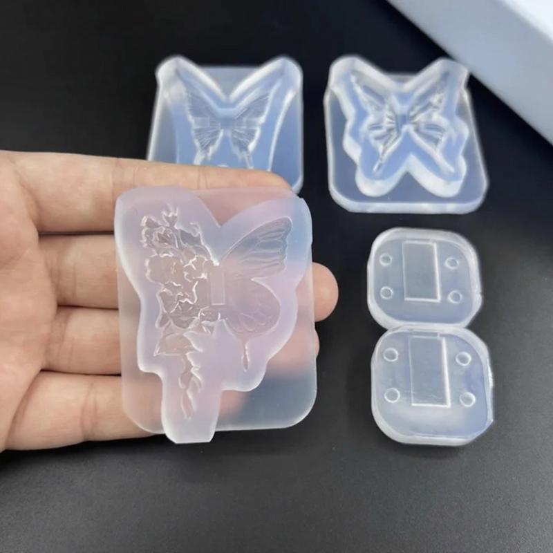 High Elasticity Butterfly Shaped Silicone Mold For Nail Extension And Creative Jewelry Making Accessories