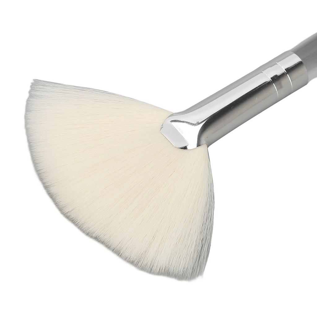 Кисть-веер для маски для лица с прозрачной ручкой, плоская косметическая кисть для лица для салона красоты, большая