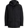 Polo Однотонная куртка с капюшоном, на молнии, с карманами, с длинными рукавами, Мужская куртка, Черный, MNPOOTW16021438-001