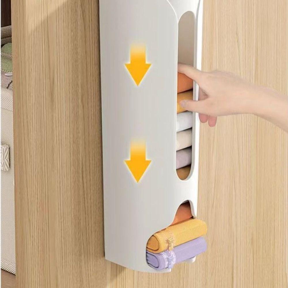 Dustproof Underwear Storage Box Wall-Mounted Panties Socks Organizer Garbage Bag Dispenser