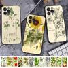 Plant Flower Phone Case For iPhone Samsung Galaxy Redmi Xiaomi Oppo OnePlus Note S A 7 8 9 10 11 12 13 14 20 21 22 23 53 54 Pro Max Ultra TPU Soft