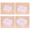 1Pcs Thickened Storage Box Transparent Plastic Case Flip Box  for Pill Jewelery Earrings Cosmetics