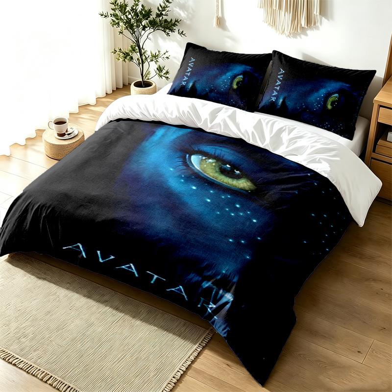Avatar 3pc Duvet Cover Set Simple Modern Bedding Set Wrinkle Resistant Soft Fabric All Season Use a perfect gift
