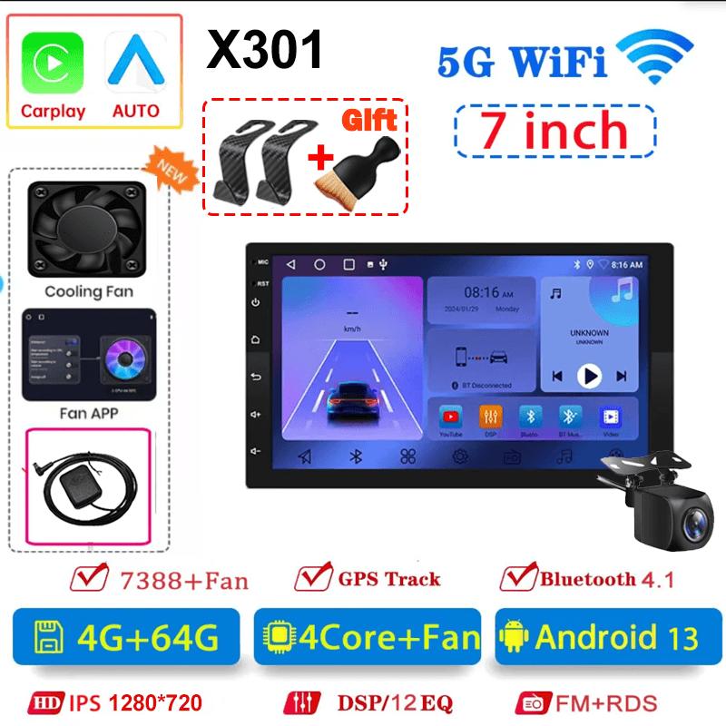 Универсальная 2Din автомагнитола Android 13 7"/9"/10" Авторадио Аудио 64G GPS BT беспроводной Carpaly Мультимедийный плеер Для Hyundai Nissan