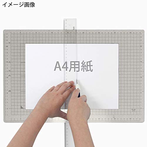 Plus Коврик для резака Plus, двухсторонний, A3, 300 x 450 мм, светло-серый, 48-583