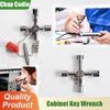 Электрический шкаф лифт крестовой ключ, клапан водомера внутренний треугольный ключ, многофункциональный набор отверток, портативный